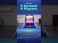Máquina de Tiro VR YHY 4 Jogadores 2 Telas Batalha de Pistolas Jogos de Arcade